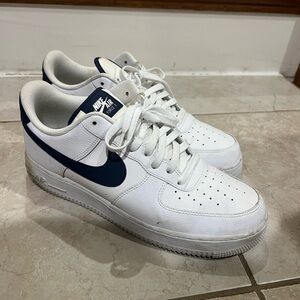 Nike Air Force 1 Low White Navy Men’s Size 11